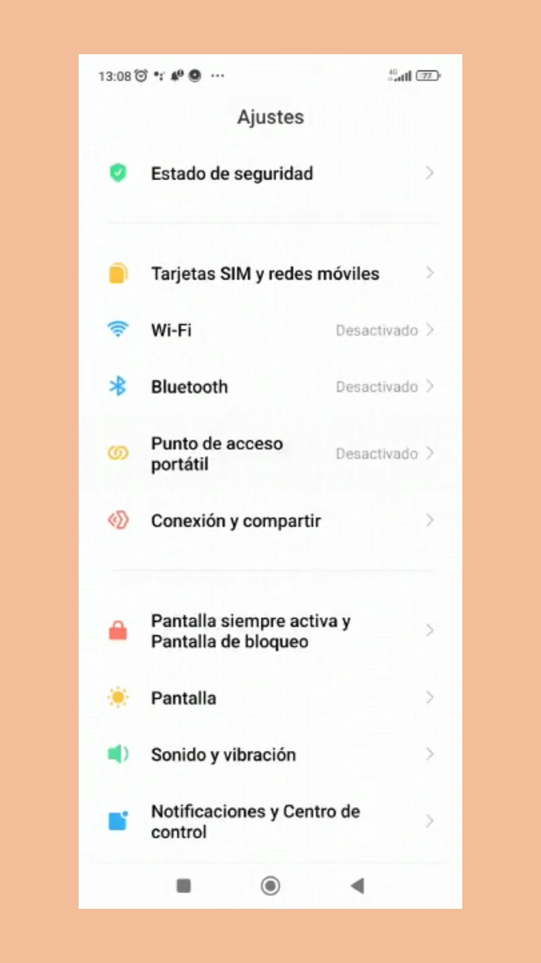 Cómo adaptar la letra y el brillo del móvil