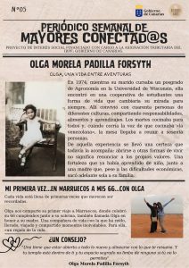 Olga, protagonista del Periódico Mayores Conectad@s