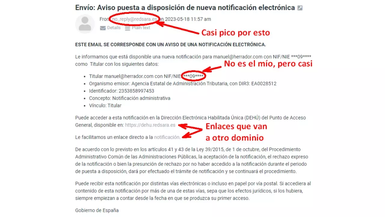 Nueva estafa, se hacen pasar por la Agencia Tributaria y te envían un correo