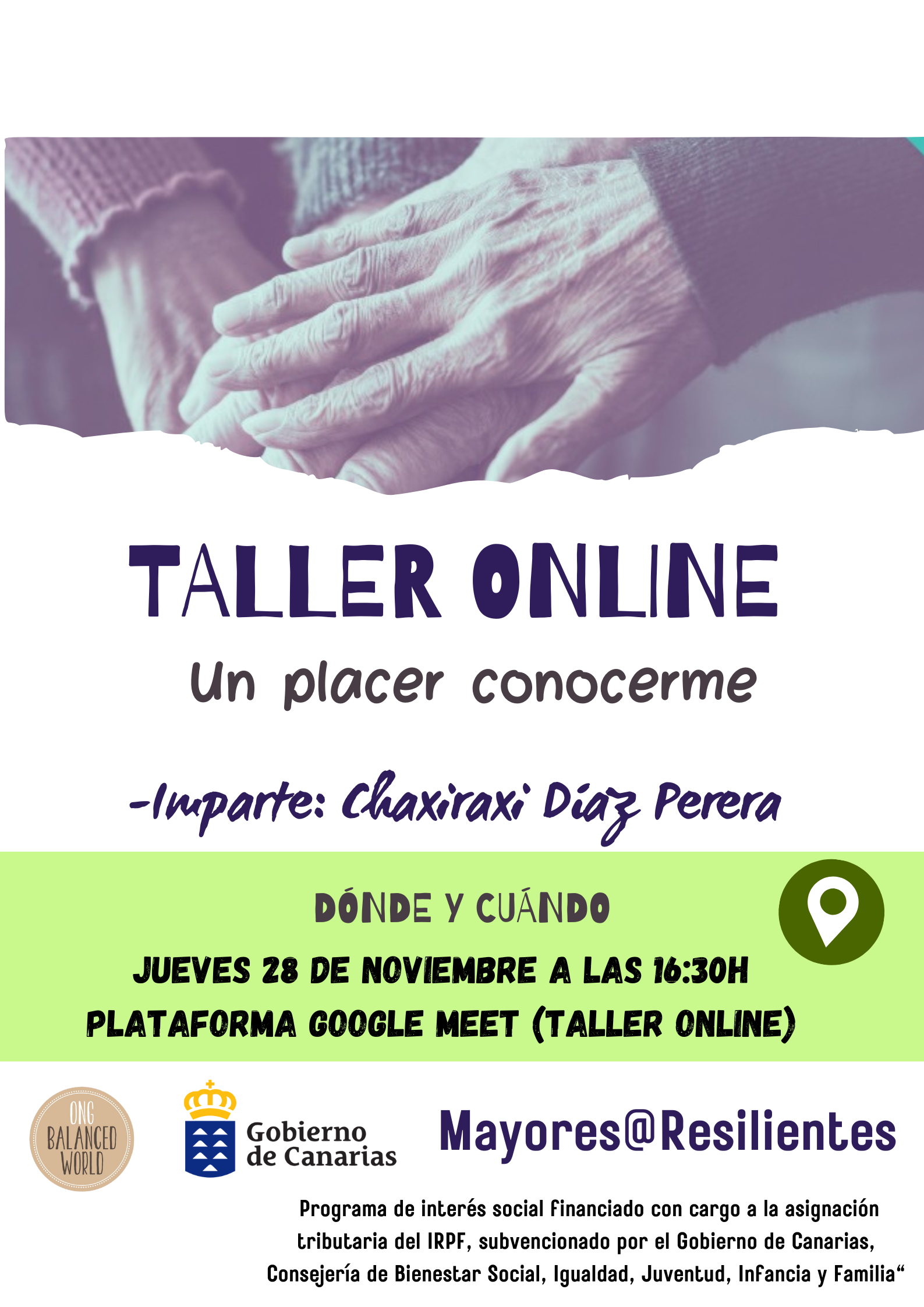 Taller «Un placer conocerme»